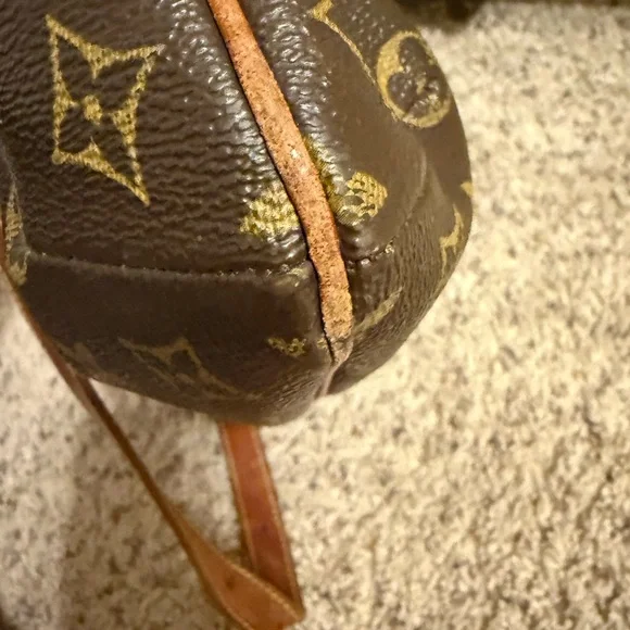 Louis Vuitton Monogram Tan and Brown Messenger Bag